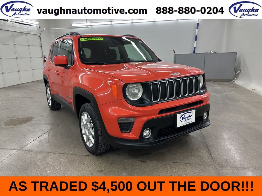 Omaha Orange Clearcoat 2020 Jeep Renegade Latitude 4WD SUV / Crossover Four-Wheel Drive 9-Speed Automatic