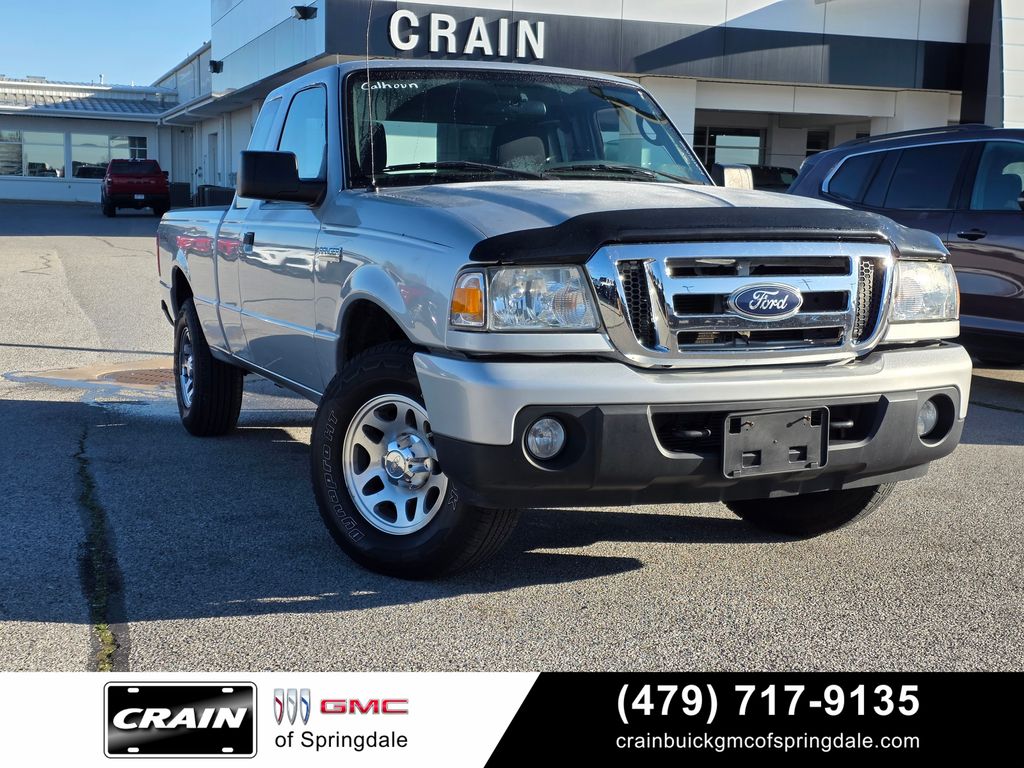 Silver Metallic 2011 Ford Ranger XLT SuperCab 4-Door 4WD Pickup Truck Four-Wheel Drive 5-Speed Automatic Overdrive