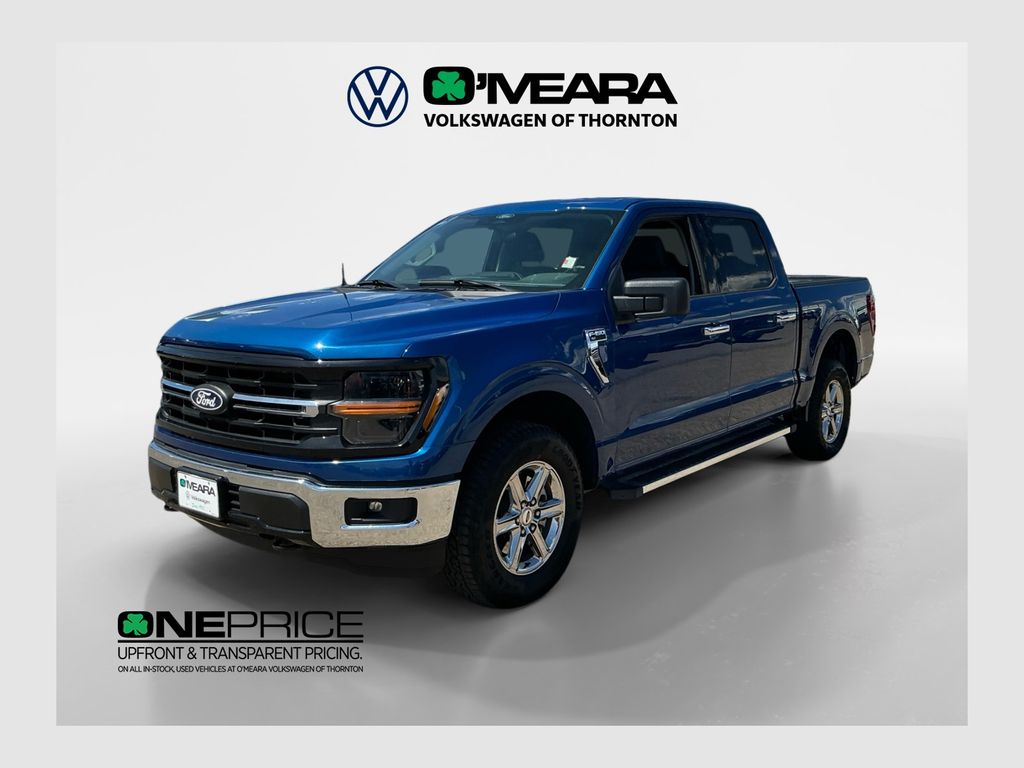 Blue Metallic 2025 Ford F-150 Pickup Truck Four-Wheel Drive Automatic