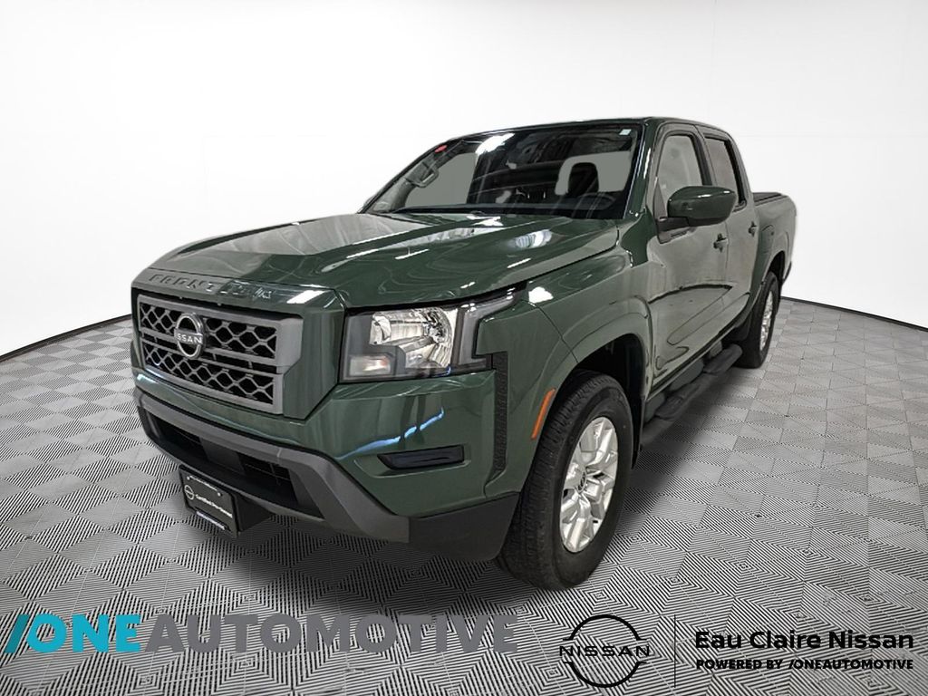 Green Metallic 2022 Nissan Frontier Pickup Truck Four-Wheel Drive 9-Speed Automatic