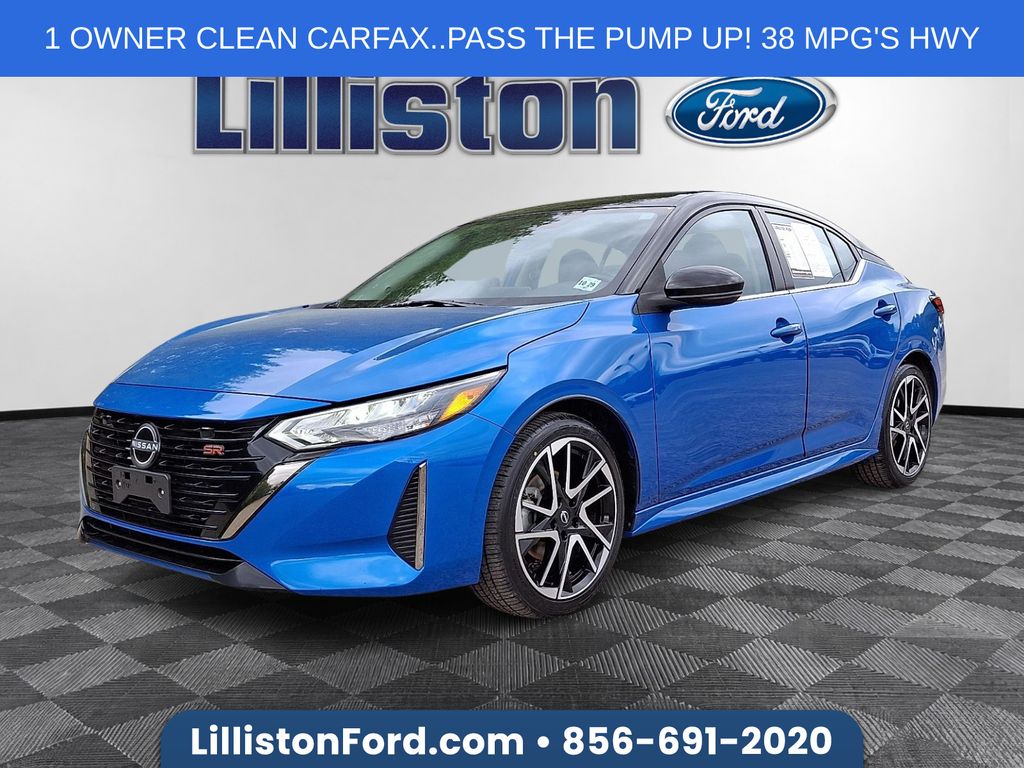 Electric Blue Metallic/Super Black 2024 Nissan Sentra Sedan Front-Wheel Drive Continuously Variable Transmission