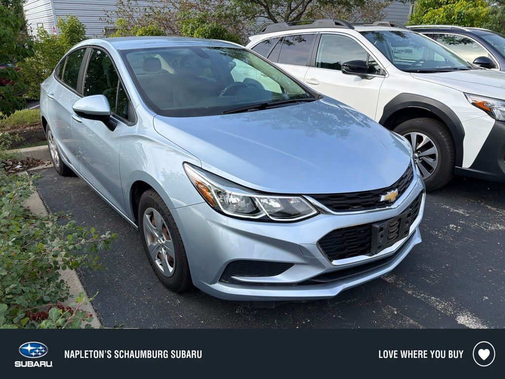 Arctic Blue Metallic 2017 Chevrolet Cruze Sedan Front-Wheel Drive 6-Speed Automatic