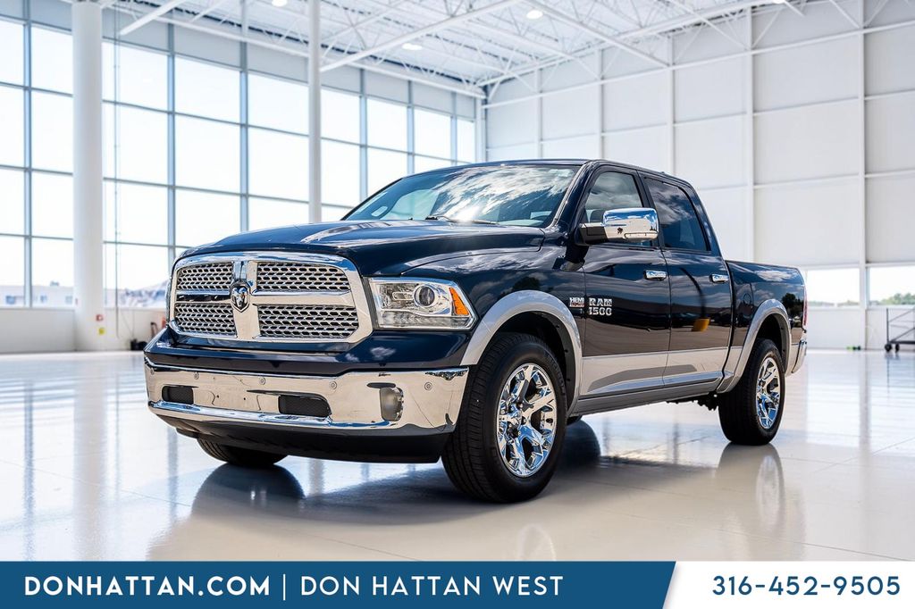 True Blue Pearlcoat 2016 RAM 1500 Pickup Truck Four-Wheel Drive 8-Speed Automatic