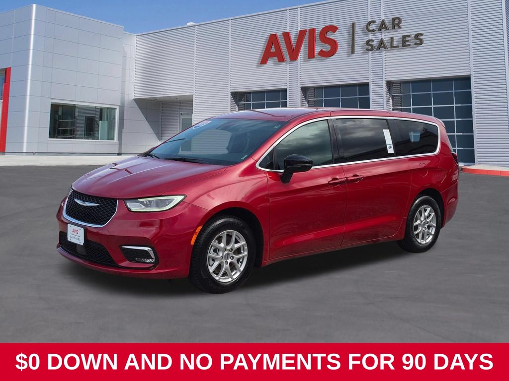 Red Hot Pearlcoat 2025 Chrysler Pacifica Minivan Front-Wheel Drive 9-Speed Automatic