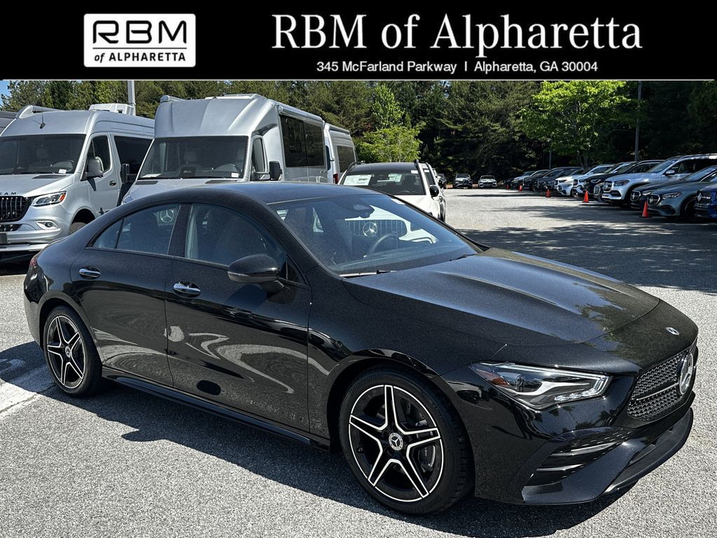 Black 2025 Mercedes-Benz CLA 250 4MATIC Coupe All-Wheel Drive 8-Speed Dual Clutch