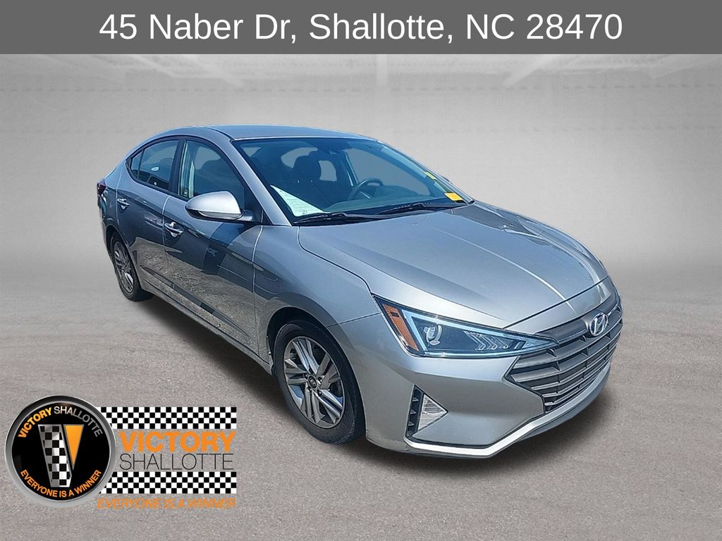 Stellar Silver 2020 Hyundai Elantra Sedan Front-Wheel Drive Continuously Variable Transmission