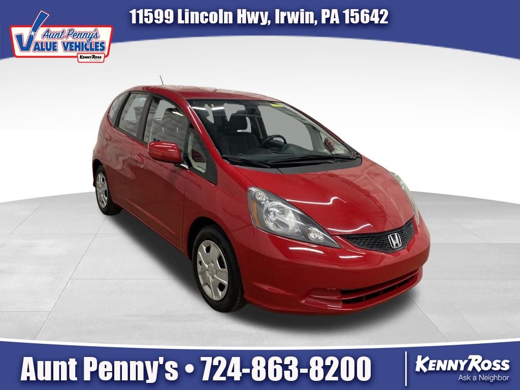 Red 2013 Honda Fit Base Hatchback Front-Wheel Drive 5-Speed Manual