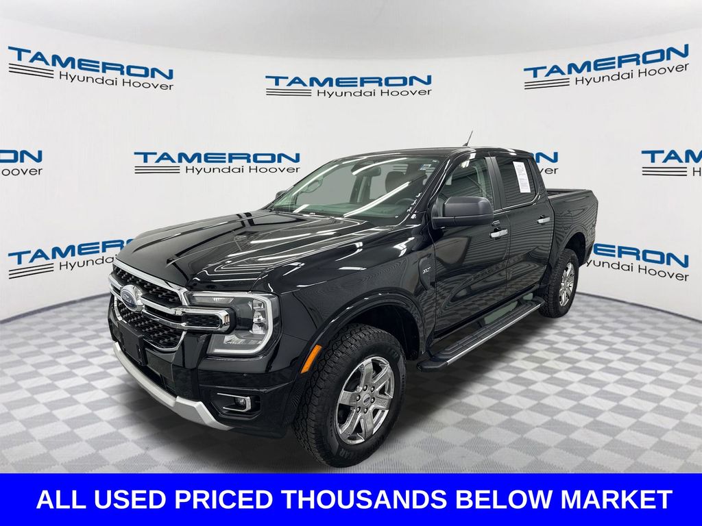 Shadow Black 2024 Ford Ranger XLT SuperCrew RWD Pickup Truck 4X2 Automatic