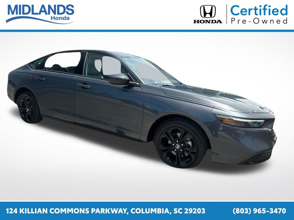 Gray Metallic 2025 Honda Accord SE FWD Sedan Front-Wheel Drive Continuously Variable Transmission