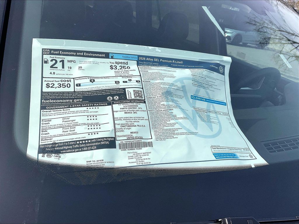 2026 Volkswagen Atlas — photo 17