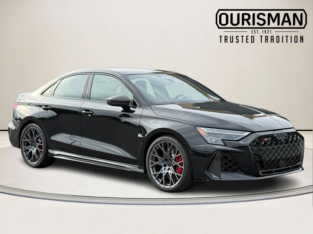 Mythos Black Metallic 2026 Audi RS 3 Sedan All-Wheel Drive 7-Speed Automatic