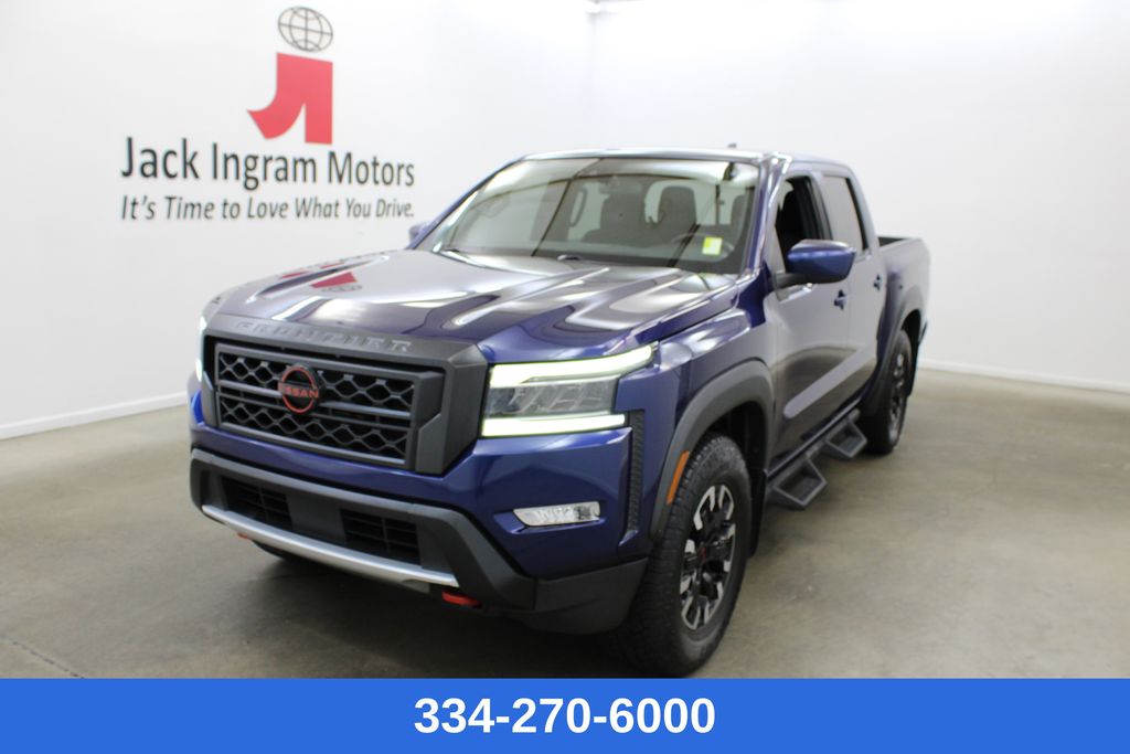 Deep Blue Pearl 2022 Nissan Frontier Pickup Truck 4X2 9-Speed Automatic