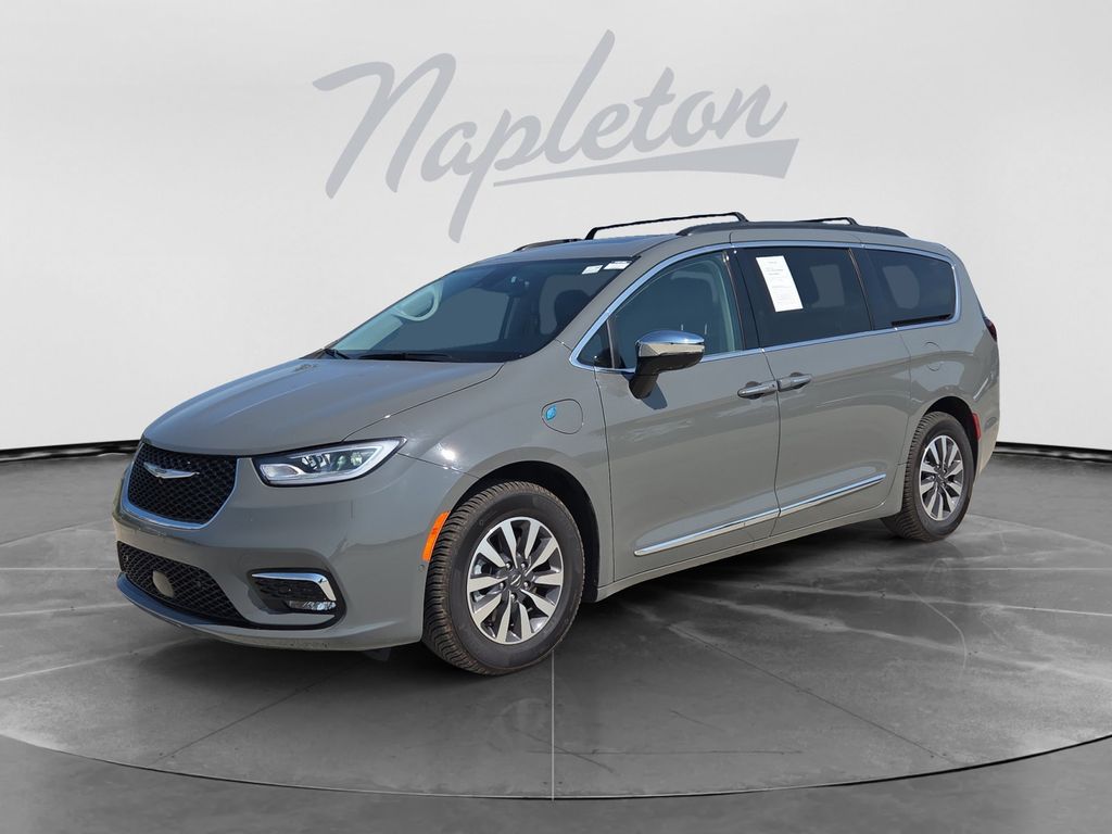 Ceramic Gray Clearcoat 2023 Chrysler Pacifica Hybrid Minivan Front-Wheel Drive Continuously Variable Transmission