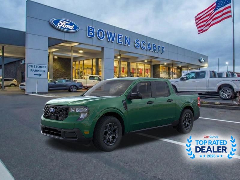 Eruption Green 2025 Ford Maverick XLT SuperCrew FWD Pickup Truck Front-Wheel Drive Continuously Variable Transmission