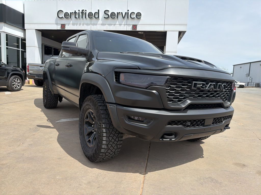 Diamond Black Crystal Pearlcoat 2025 RAM 1500 RHO Crew Cab AWD Pickup Truck All-Wheel Drive 8-Speed Automatic