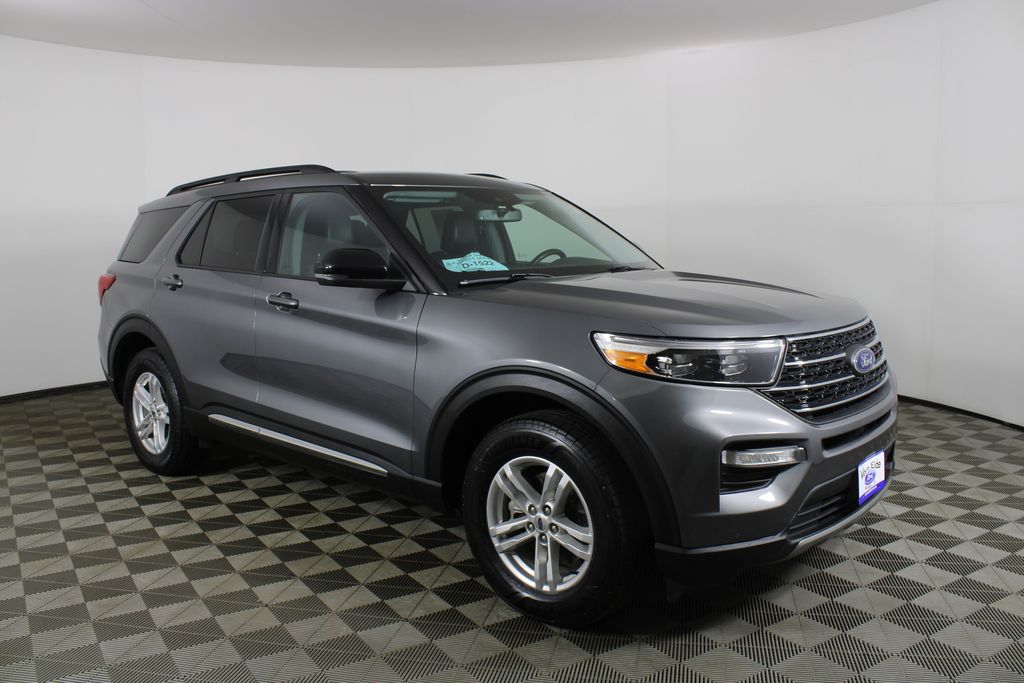 Gray Metallic 2023 Ford Explorer XLT AWD SUV / Crossover All-Wheel Drive Automatic