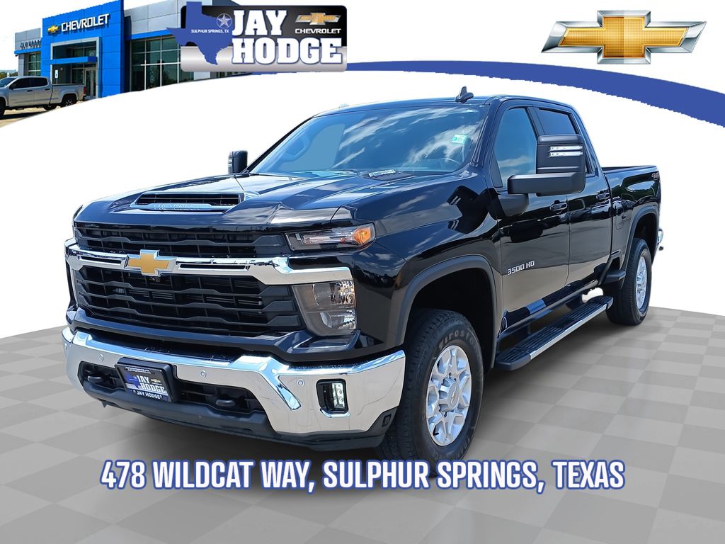 Black 2025 Chevrolet Silverado 3500HD Pickup Truck Four-Wheel Drive Automatic