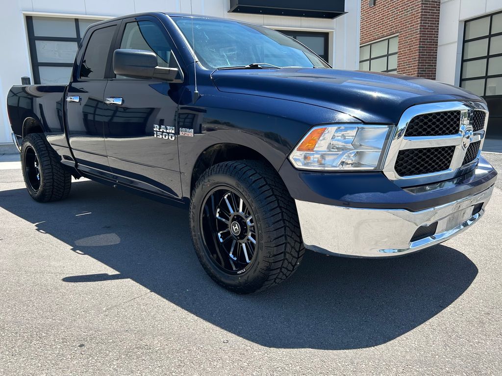 True Blue Pearlcoat 2016 RAM 1500 SLT Quad Cab 4WD Pickup Truck Four-Wheel Drive 8-Speed Automatic