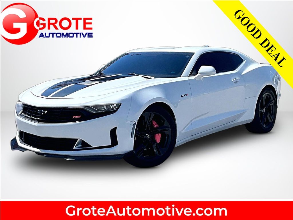 Summit White 2021 Chevrolet Camaro Coupe Rear-Wheel Drive Automatic
