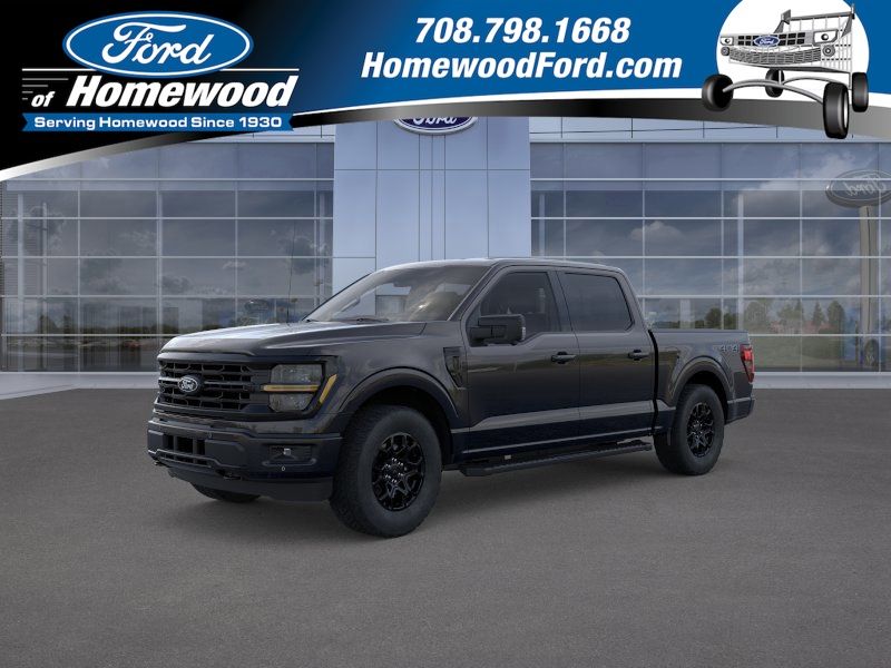 Agate Black Metallic 2026 Ford F-150 XLT SuperCrew 4WD Pickup Truck Four-Wheel Drive Automatic