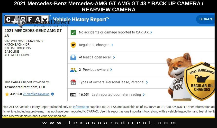 2021 Mercedes-Benz AMG GT 43 Base 10