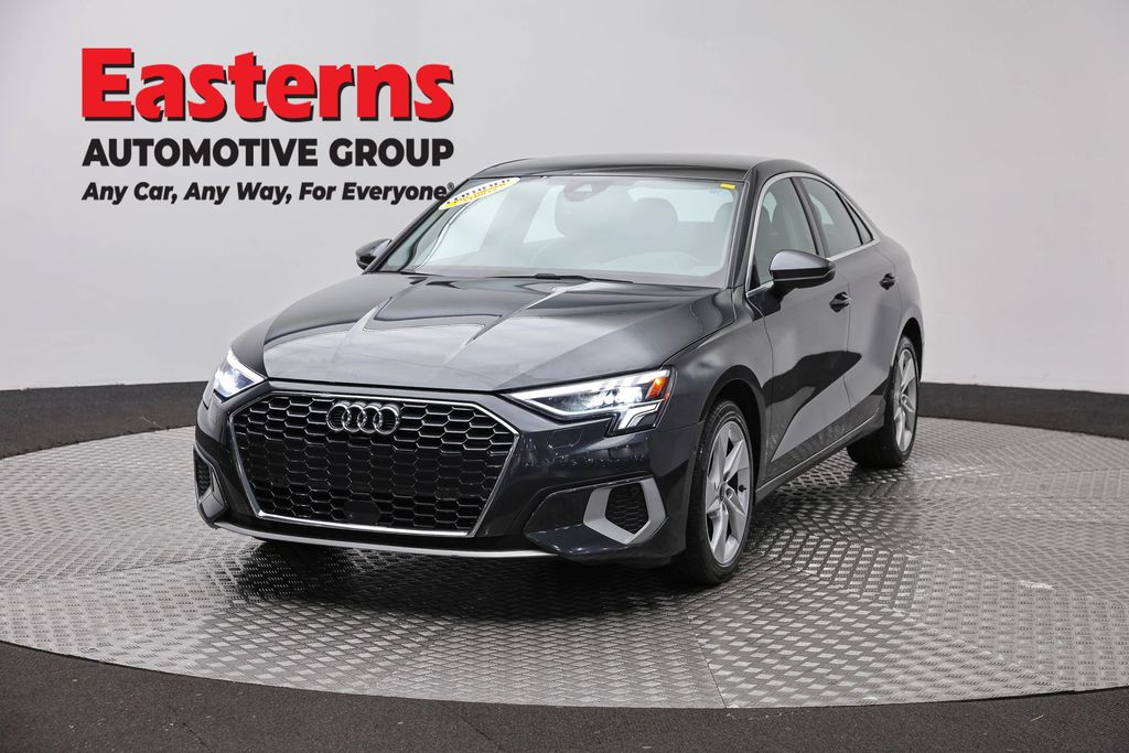 Gray 2024 Audi A3 Sedan Front-Wheel Drive 7-Speed Automatic