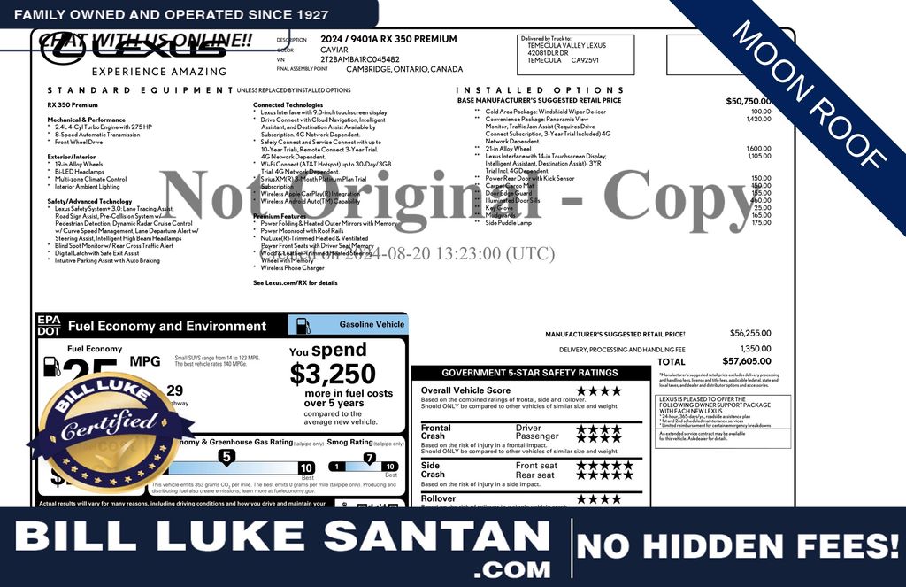 2024 Lexus RX 350 Premium FWD