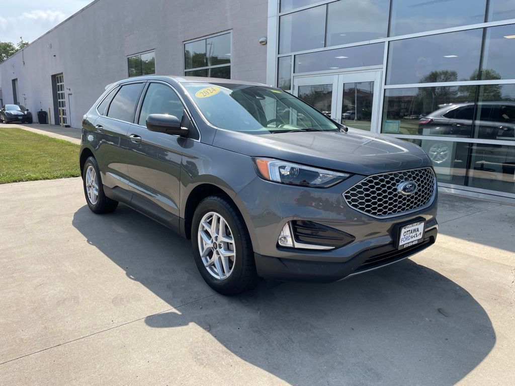 Gray Metallic 2024 Ford Edge SUV / Crossover All-Wheel Drive 8-Speed Automatic
