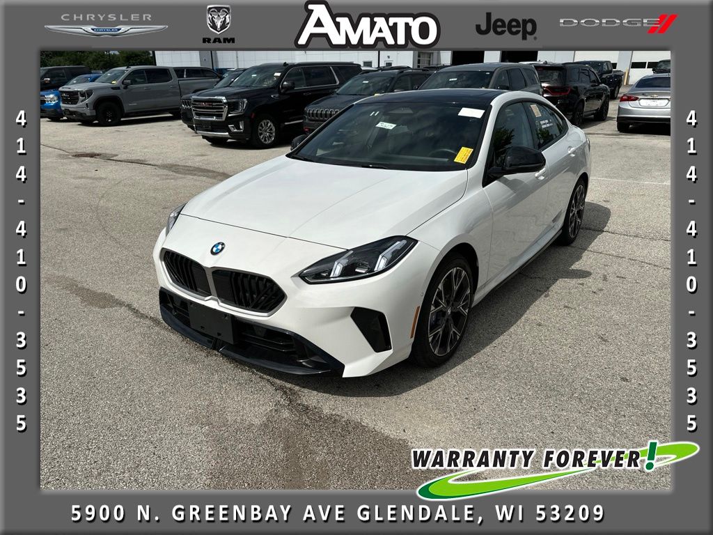 Alpine White 2026 BMW 2 Series Sedan All-Wheel Drive 7-Speed Automatic