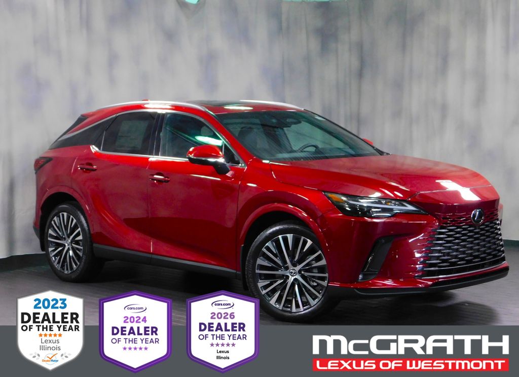 Matador Red Mica 2026 Lexus RX Hybrid 350h AWD SUV / Crossover All-Wheel Drive Continuously Variable Transmission