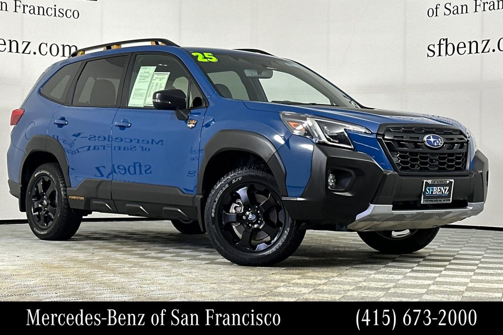 Geyser Blue 2025 Subaru Forester SUV / Crossover All-Wheel Drive Continuously Variable Transmission
