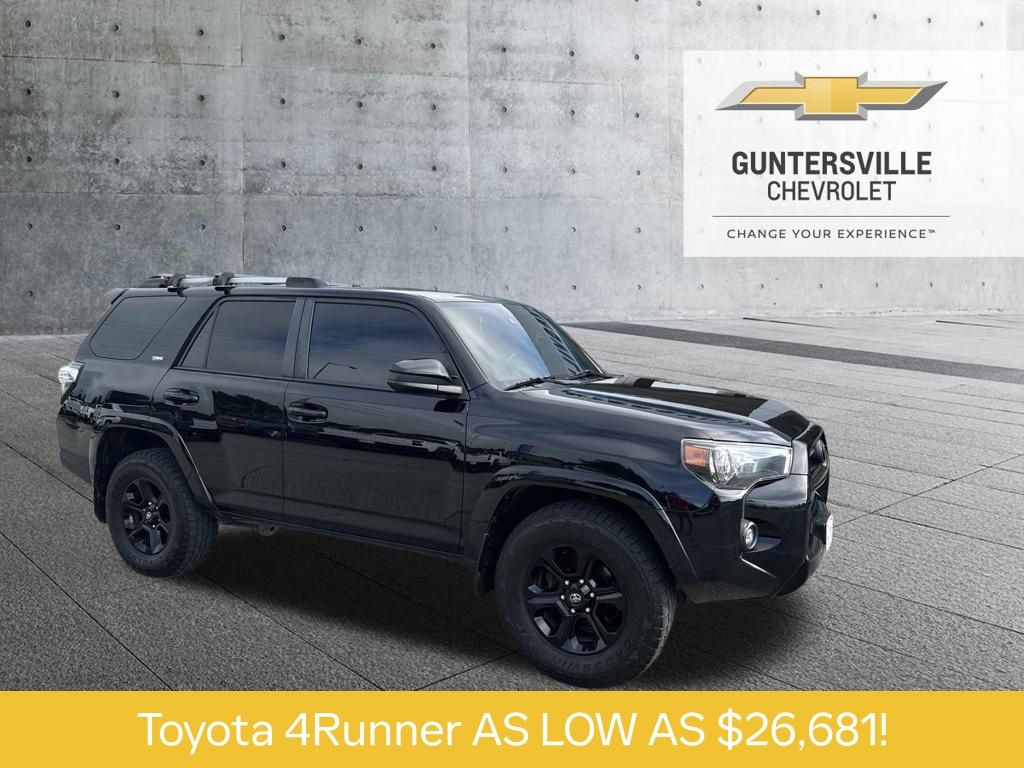 Midnight Black Metallic 2021 Toyota 4Runner SUV / Crossover 4X2 5-Speed Automatic Overdrive