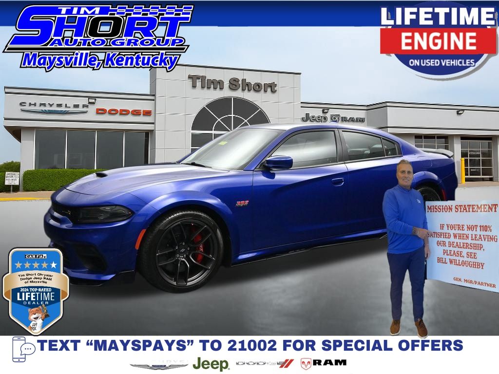 Indigo Blue 2022 Dodge Charger Sedan Rear-Wheel Drive 8-Speed Automatic