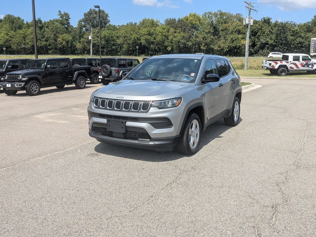 Silver Zynith Metallic Clearcoat 2024 Jeep Compass SUV / Crossover Four-Wheel Drive 8-Speed Automatic