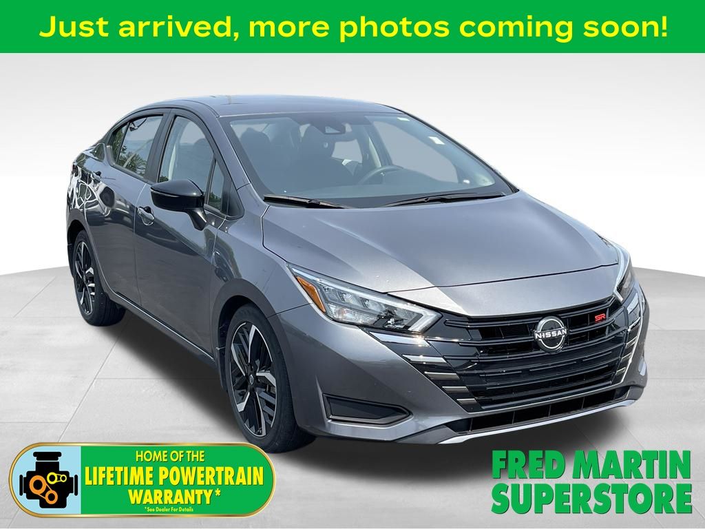 Gray (Gun Metallic) 2024 Nissan Versa Sedan Front-Wheel Drive Continuously Variable Transmission
