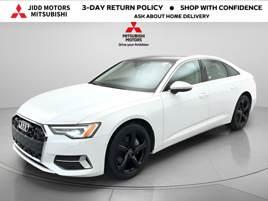 White 2024 Audi A6 quattro Premium Plus 45 TFSI Sedan All-Wheel Drive 7-Speed Automatic