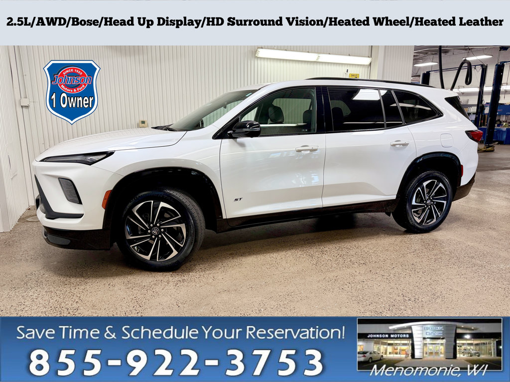 White Frost Tricoat 2025 Buick Enclave SUV / Crossover Four-Wheel Drive 8-Speed Automatic