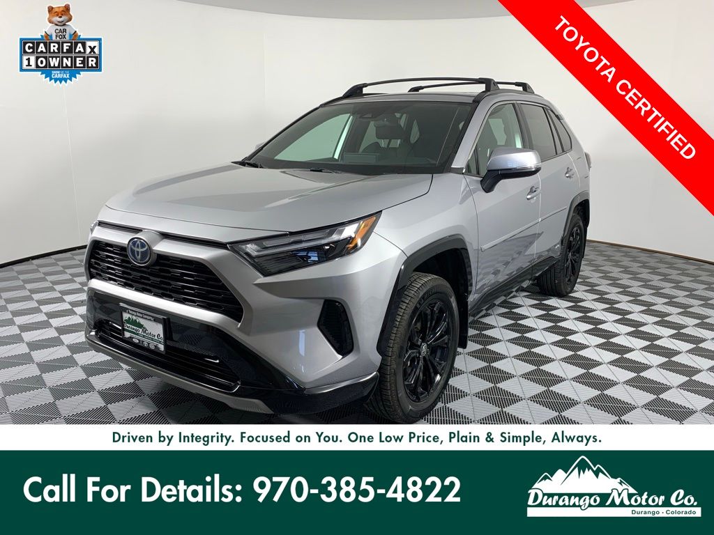 Silver Sky Metallic 2023 Toyota RAV4 Hybrid SUV / Crossover All-Wheel Drive Continuously Variable Transmission
