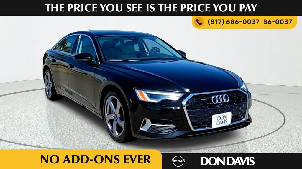Black 2024 Audi A6 Sedan All-Wheel Drive 7-Speed Automatic