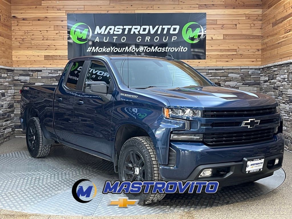 Northsky Blue Metallic 2021 Chevrolet Silverado 1500 Pickup Truck Four-Wheel Drive 8-Speed Automatic