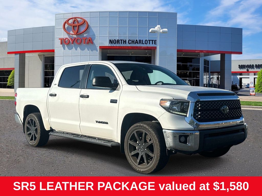 Super White 2021 Toyota Tundra Pickup Truck Four-Wheel Drive 6-Speed Automatic