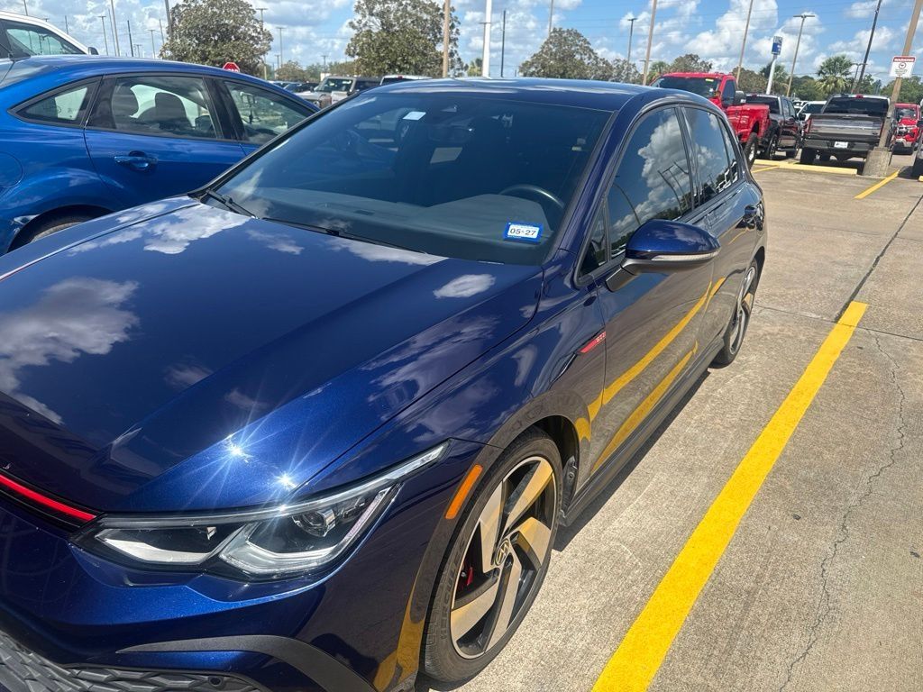 Blue 2023 Volkswagen Golf GTI Hatchback Front-Wheel Drive 7-Speed Dual Clutch