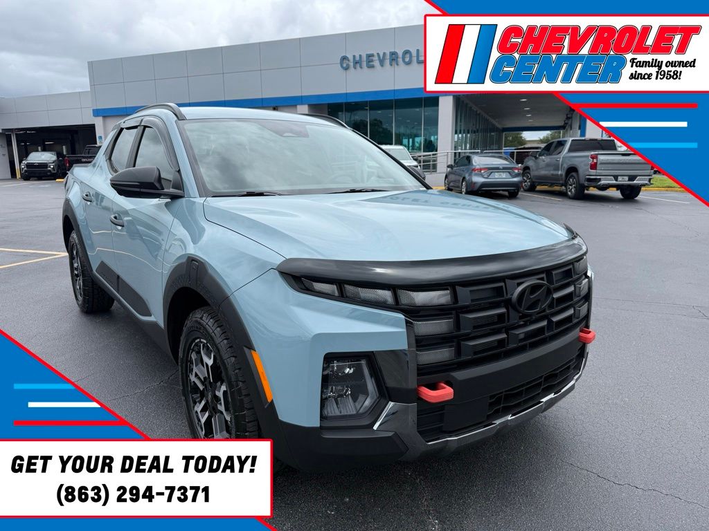 Blue / Stone 2025 Hyundai Santa Cruz Pickup Truck All-Wheel Drive Automatic