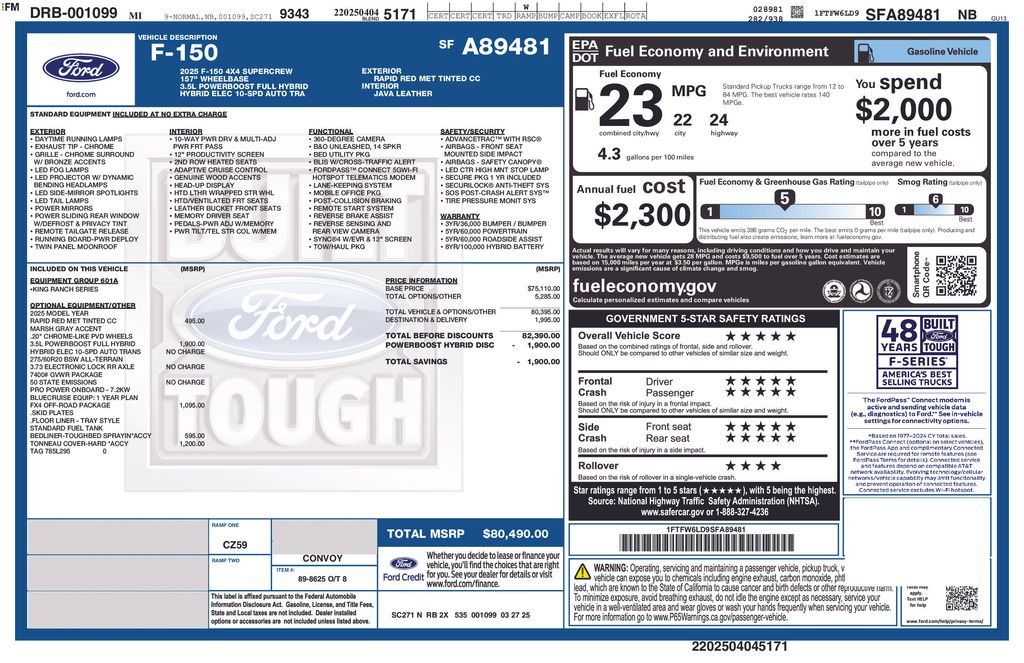 Used 2025 Brown Ford King Ranch image 2