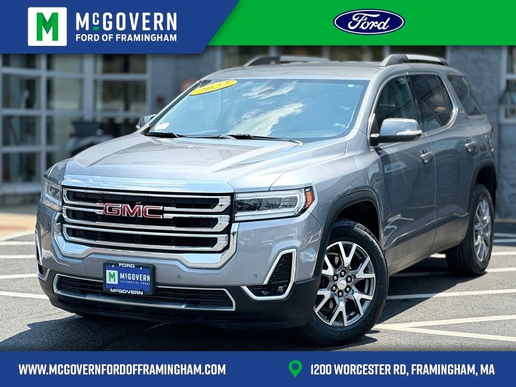 Gray (Satin Steel Metallic) 2022 GMC Acadia SUV / Crossover Four-Wheel Drive 9-Speed Automatic