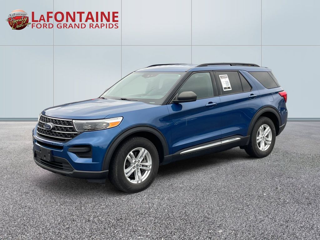 Blue 2020 Ford Explorer XLT AWD SUV / Crossover All-Wheel Drive Automatic