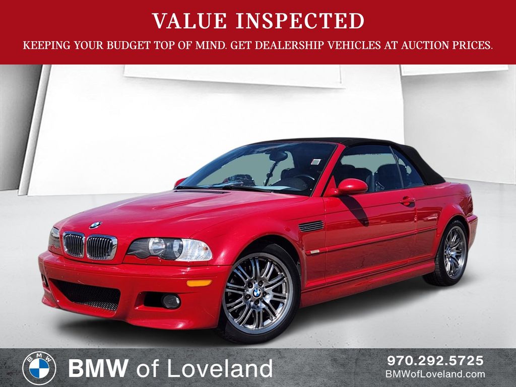 Red 2001 BMW M3 Convertible RWD Convertible Rear-Wheel Drive 6-Speed Manual Overdrive