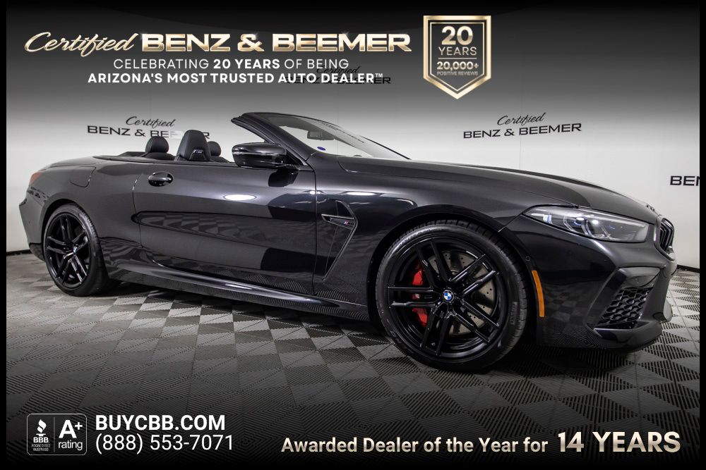 Black Sapphire Metallic 2024 BMW M8 Convertible All-Wheel Drive 8-Speed Automatic