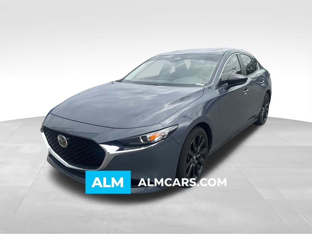 Polymetal Gray Metallic 2025 Mazda MAZDA3 2.5 S Carbon Edition Sedan AWD Sedan All-Wheel Drive 6-Speed Automatic