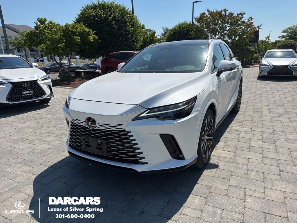 Eminent White Pearl 2025 Lexus RX Hybrid 350h Premium AWD SUV / Crossover All-Wheel Drive Continuously Variable Transmission